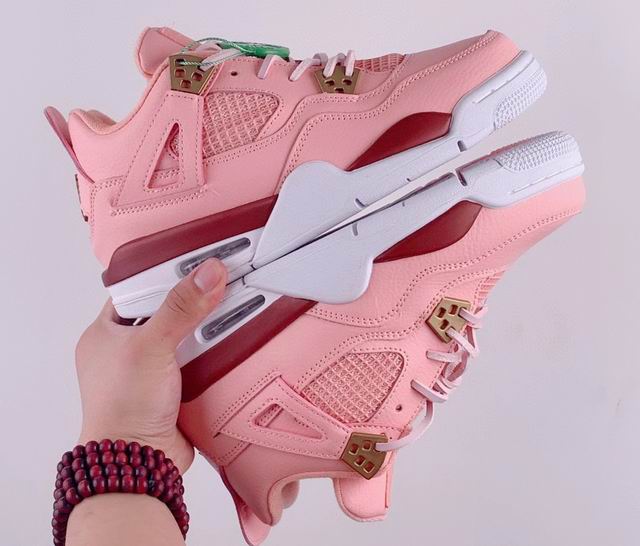 Air Jordan 4 Pink Women's Basketball Shoes-04 - Click Image to Close